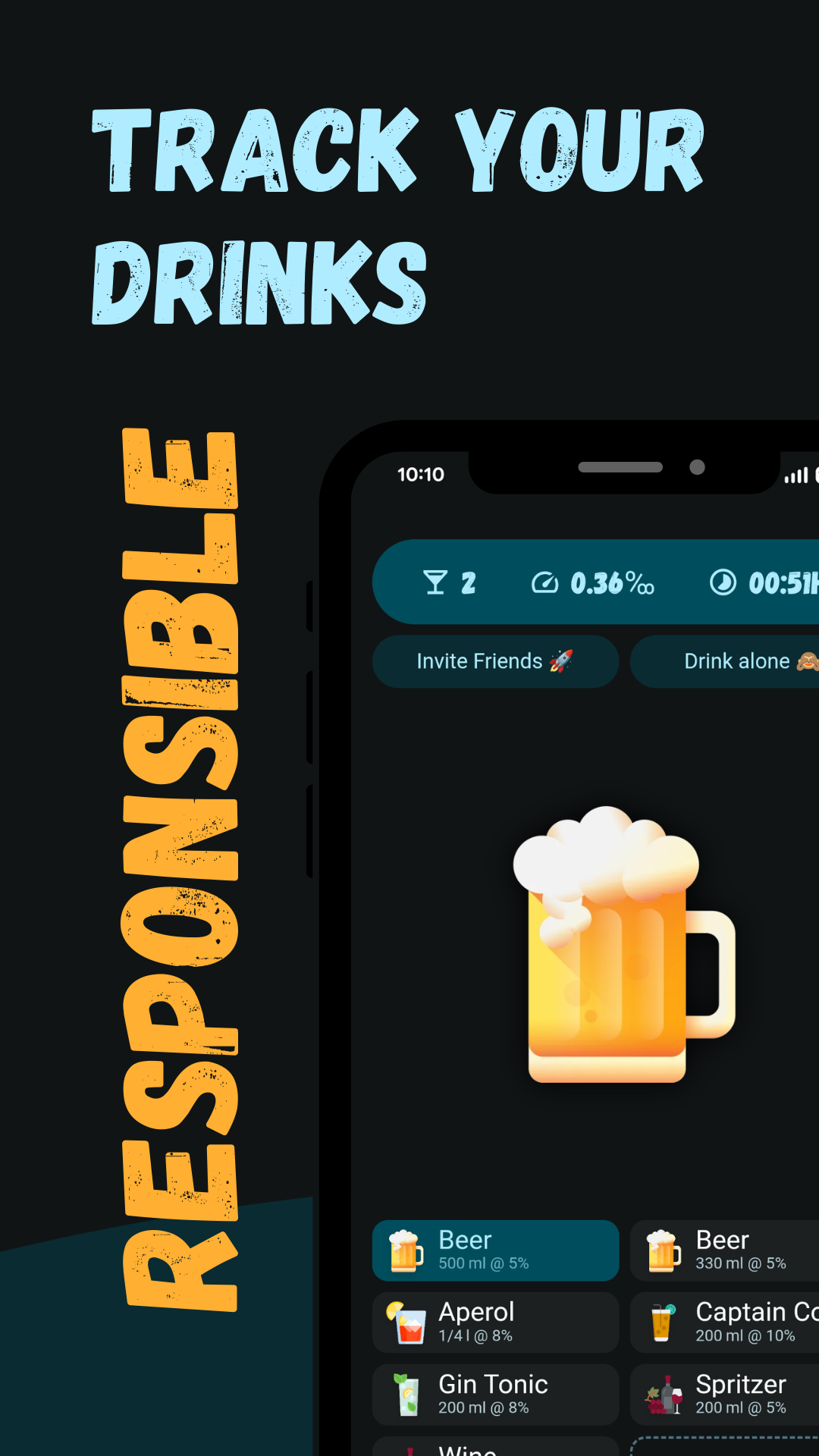 CheersCount app screenshot
